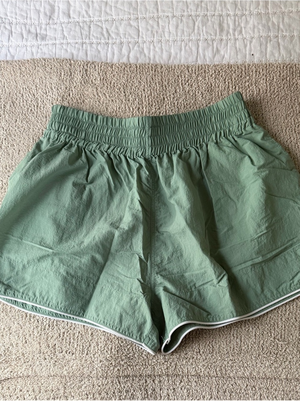 Urban Outfitters BDG Sage Green Athletic Shorts with Elastic Waistband